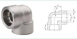 SS316 High Pressure Forged pipe fitting Socket Weld (SW) CL 6000 - Elbow 90